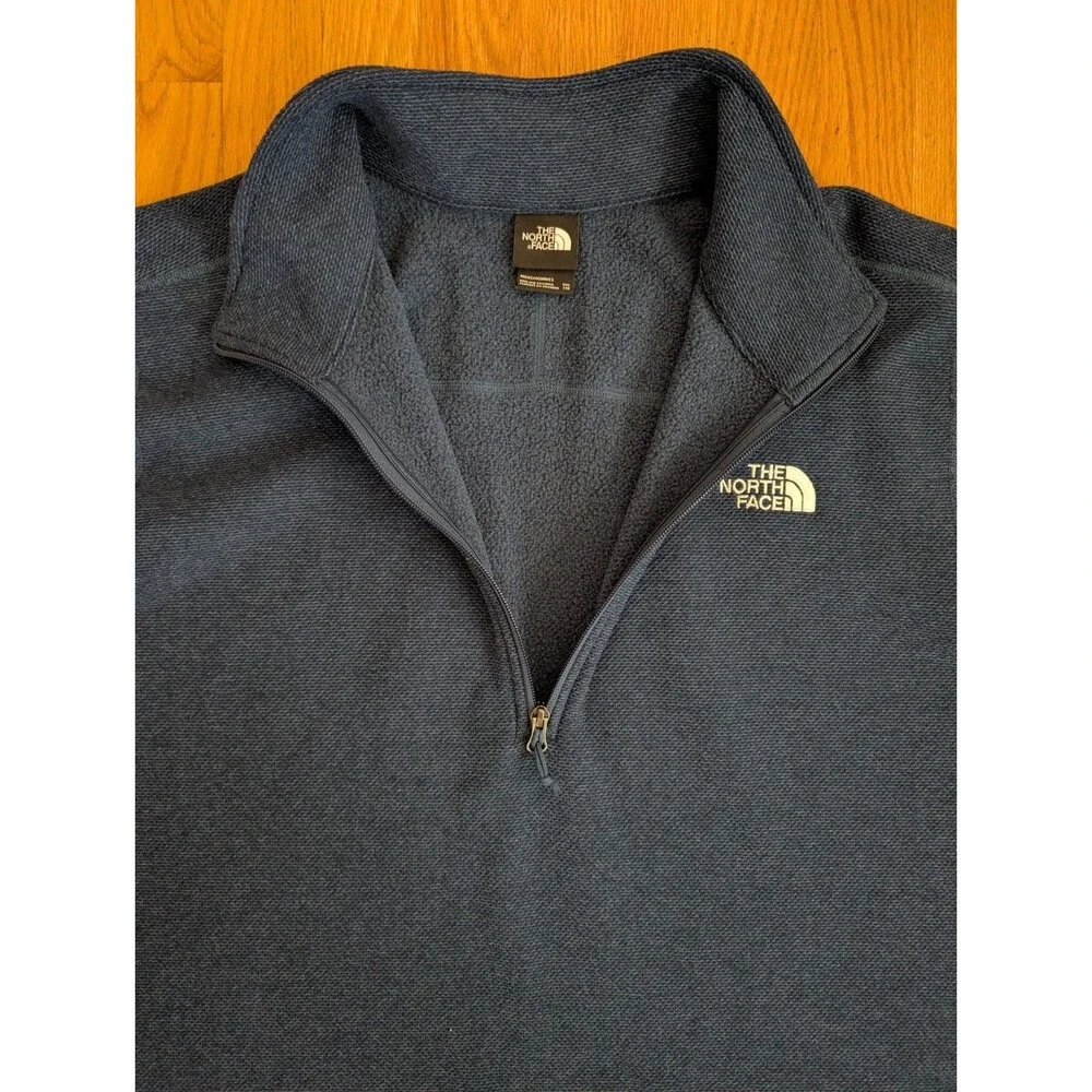 The North Face Jacket Mens XXL Textured Cap Rock Quarter Zip Fleece Pullover